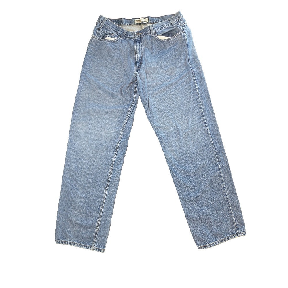 Levi Strauss Signature Mens 36x32 Loose Relaxed Straight Leg Blue Jeans Medium